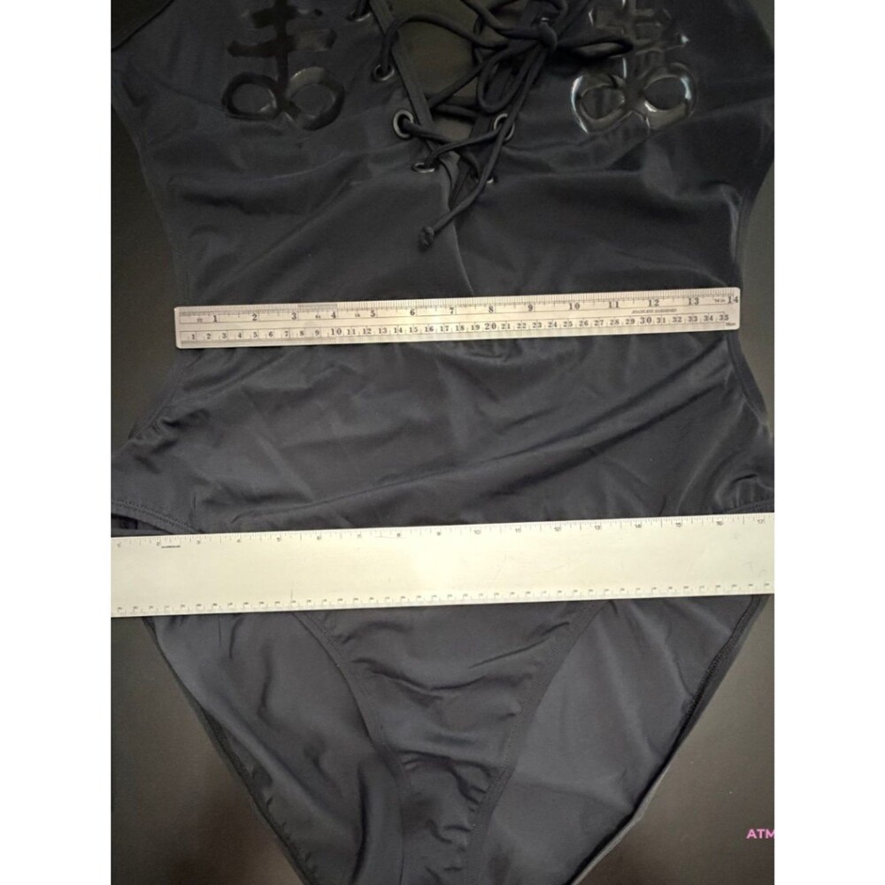 NWT Killstar Doro Monokini One-Piece Black Swimsuit Plus Size 3X - Picture 11 of 16